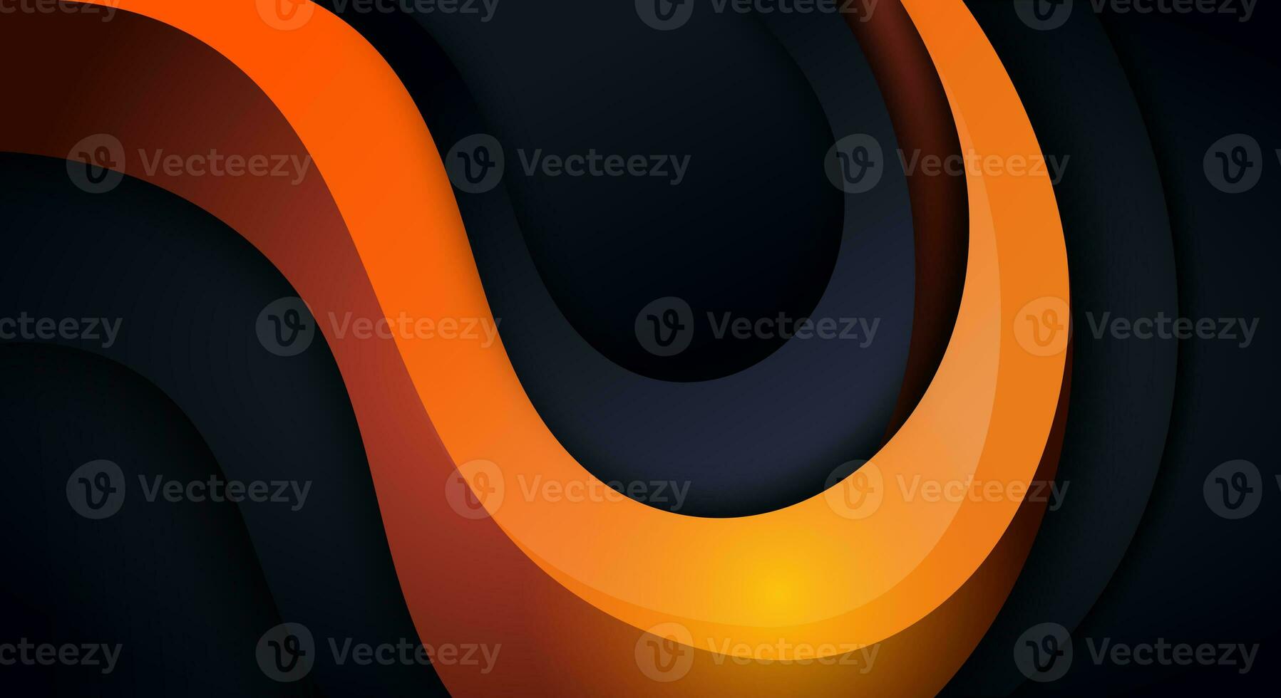 Modern curve black and orange background wallpaper photo