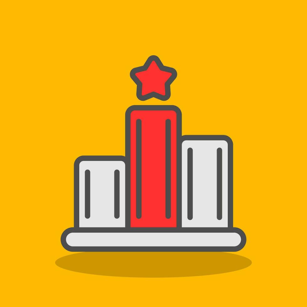 Podium Vector Icon Design
