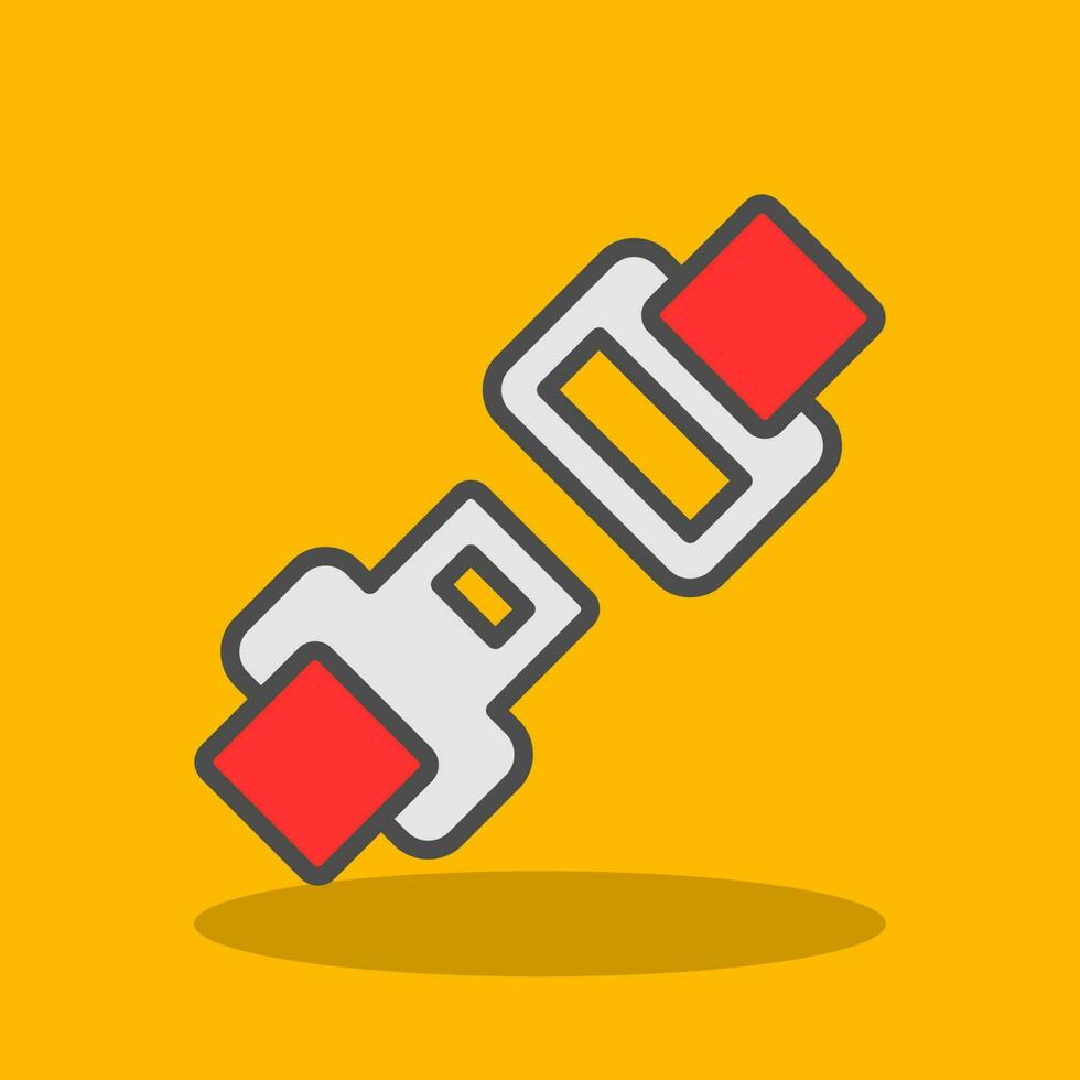 Safety Belt Vector Icon Design