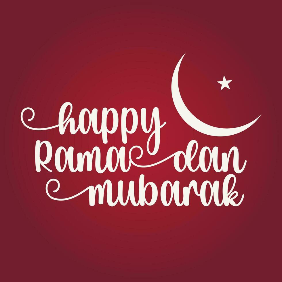 WebRamadan English Text Typography and Calligraphy in Vector. Ramadan Theme, Greeting Card, vector