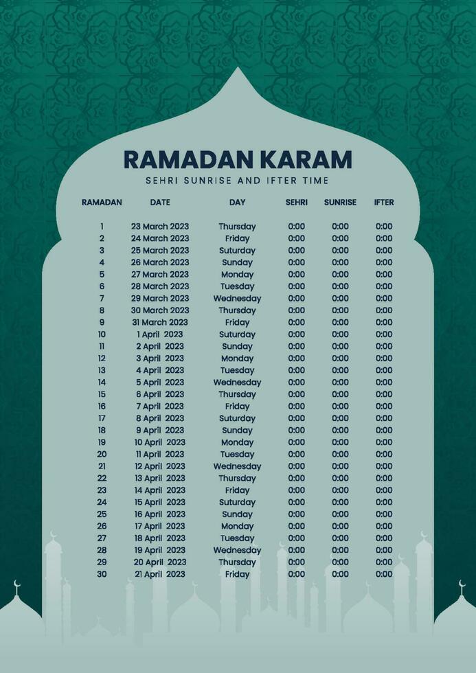 Ramadán hora tema modelo. Ramadán calendario, Ramadán linterna, Ramadán cúpula, mezquita abu dhabi, Ramadán modelo. vector