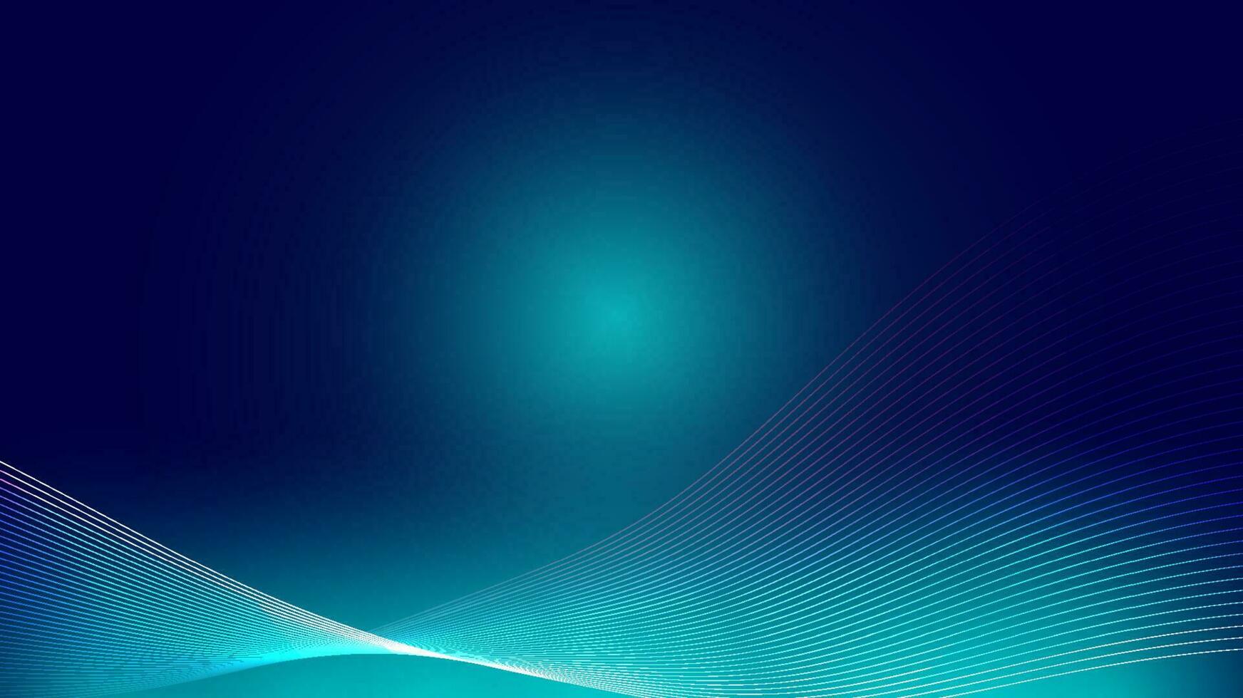Abstract futuristic blue Background. Technology glowing digital wave and Internet connection, vector