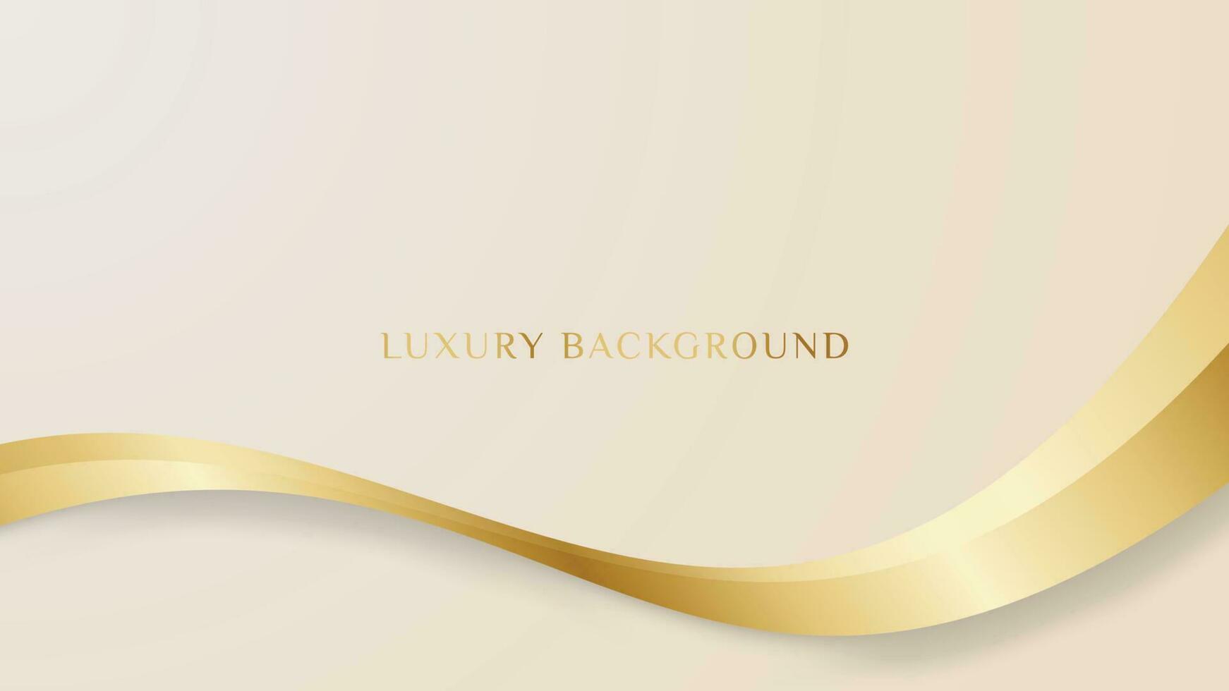 Elegant background with line golden elements Realistic luxury paper cut style 3d modern concept vector