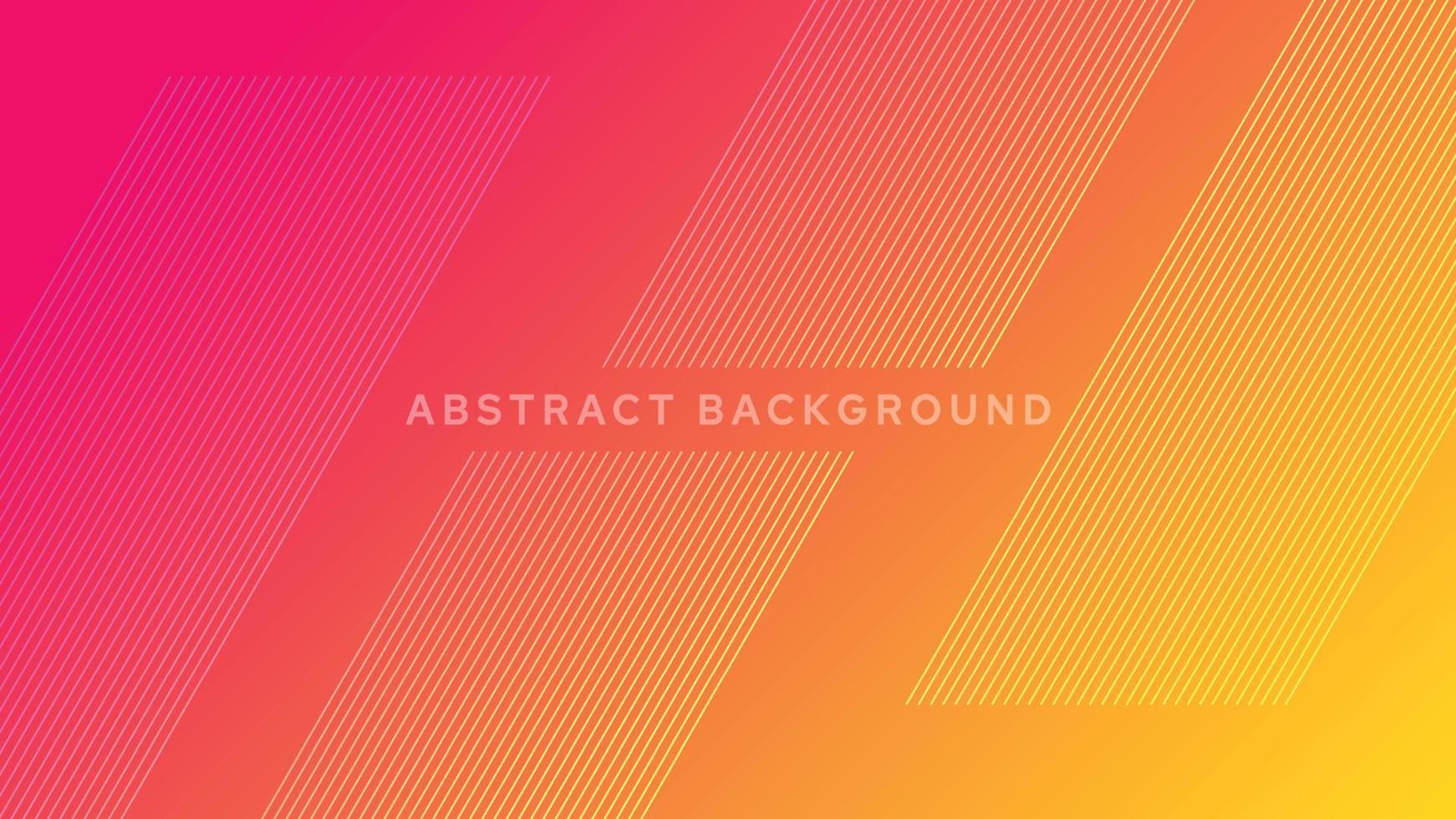 Colorful geometric background with gradient yellow and pink color vector