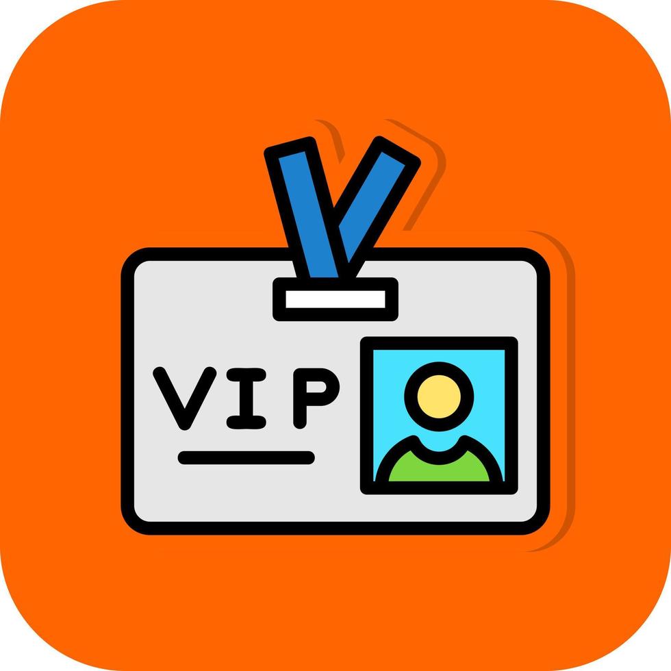 VIP Pass Vector Icon Design