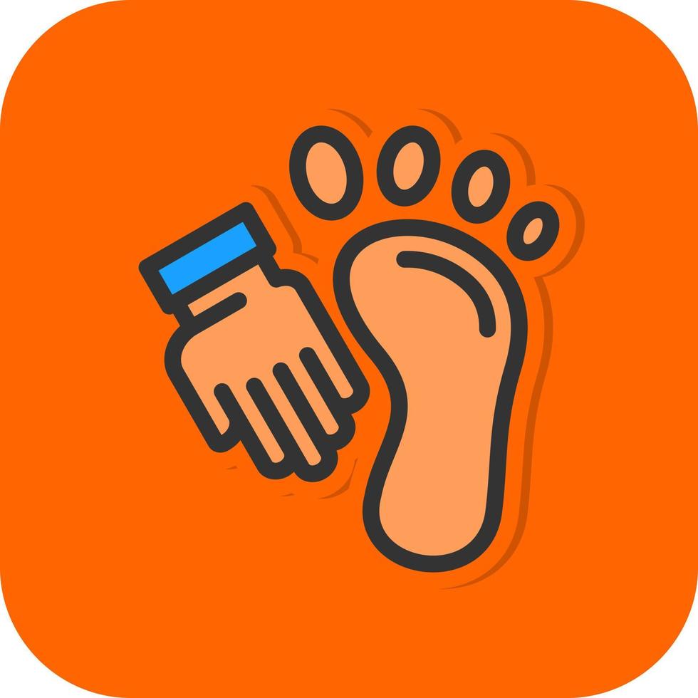 Foot Massage Vector Icon Design