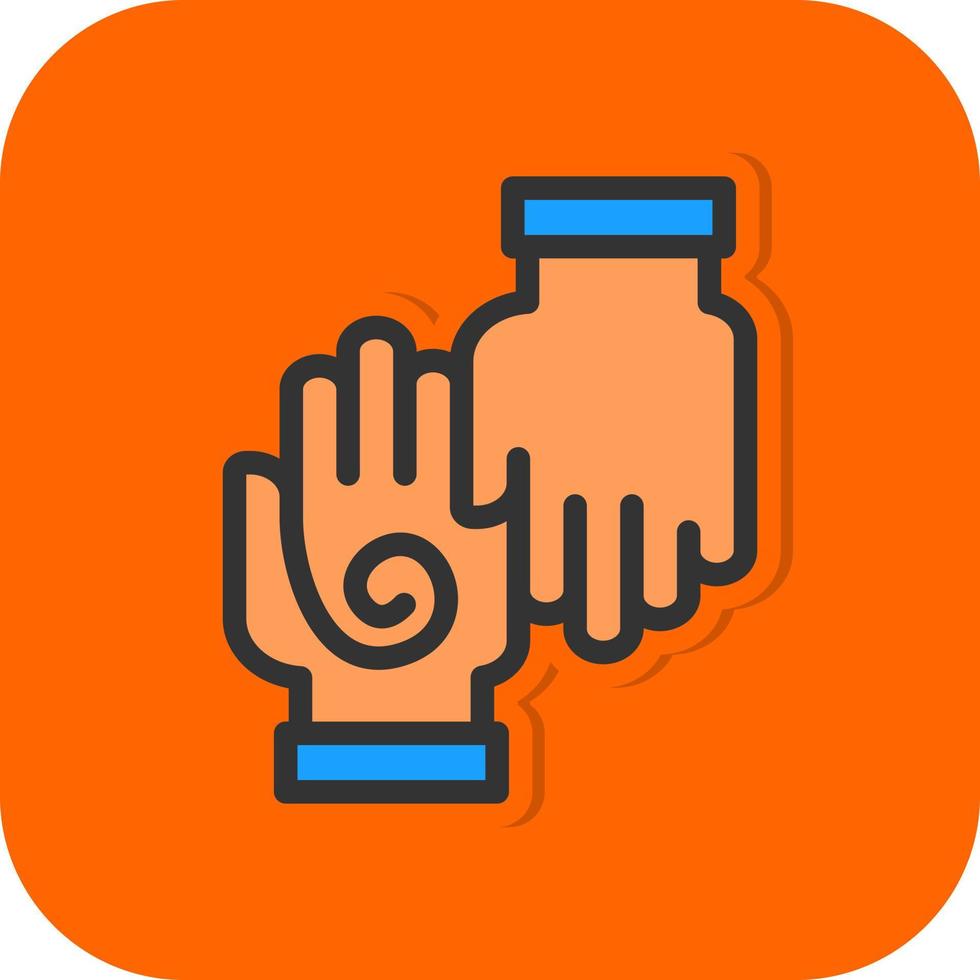 Hand Massage Vector Icon Design