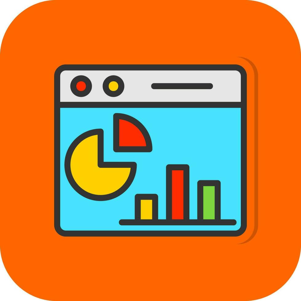 Webpage Statistics Vector Icon Design