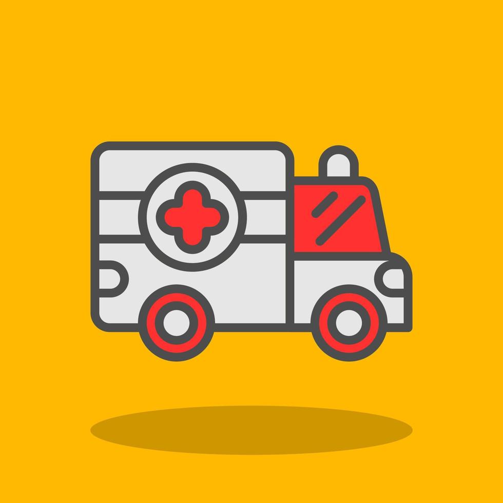 Ambulance Vector Icon Design