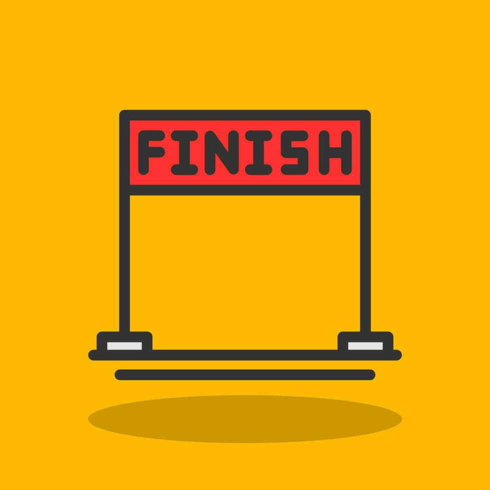 Finish Vector Icon Design