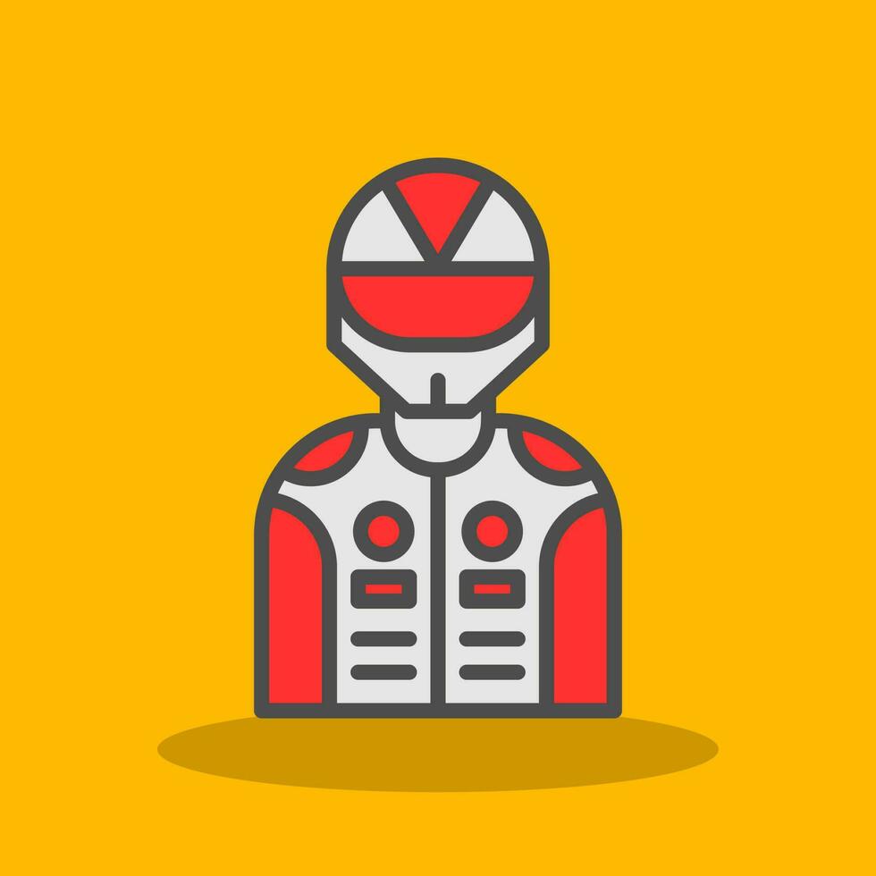 Racer Vector Icon Design