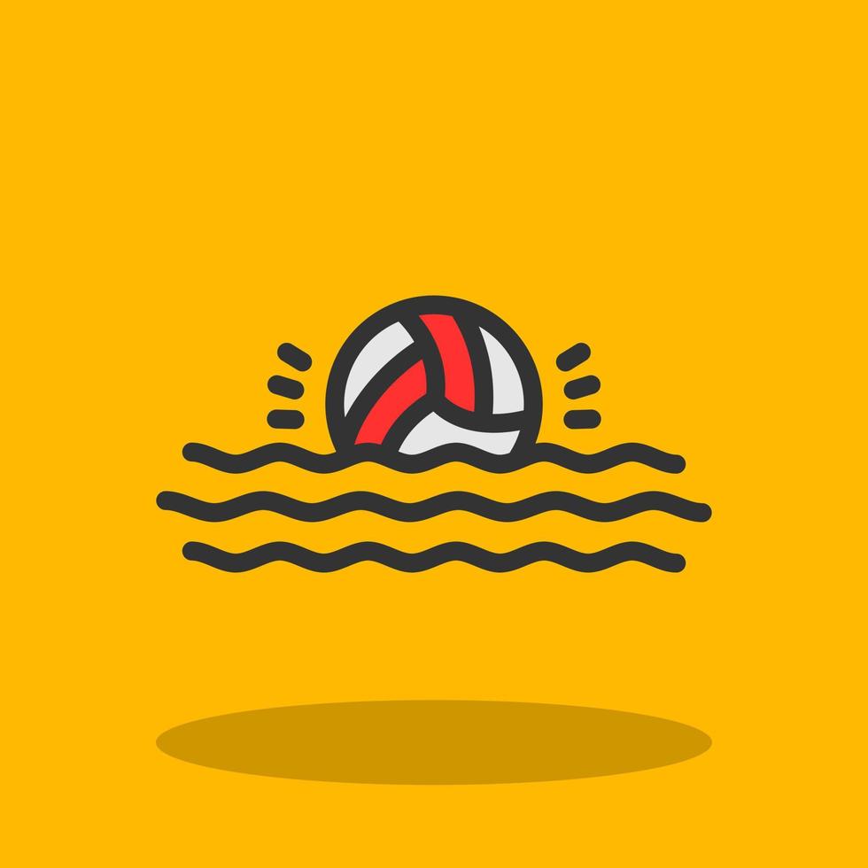 Waterpolo Vector Icon Design
