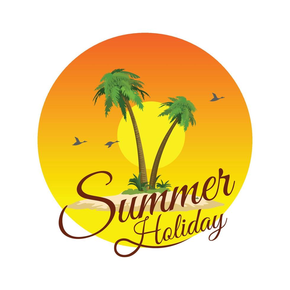 Summer Holiday premium vector illustration