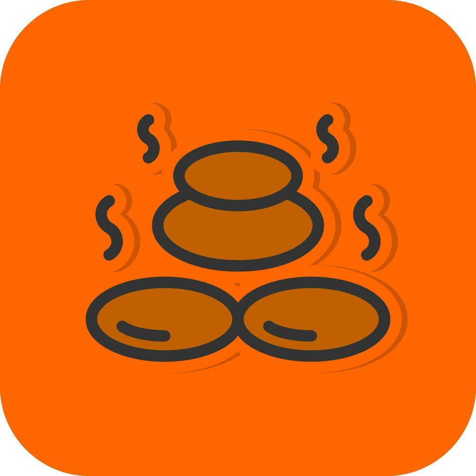 Hot Stone Vector Icon Design
