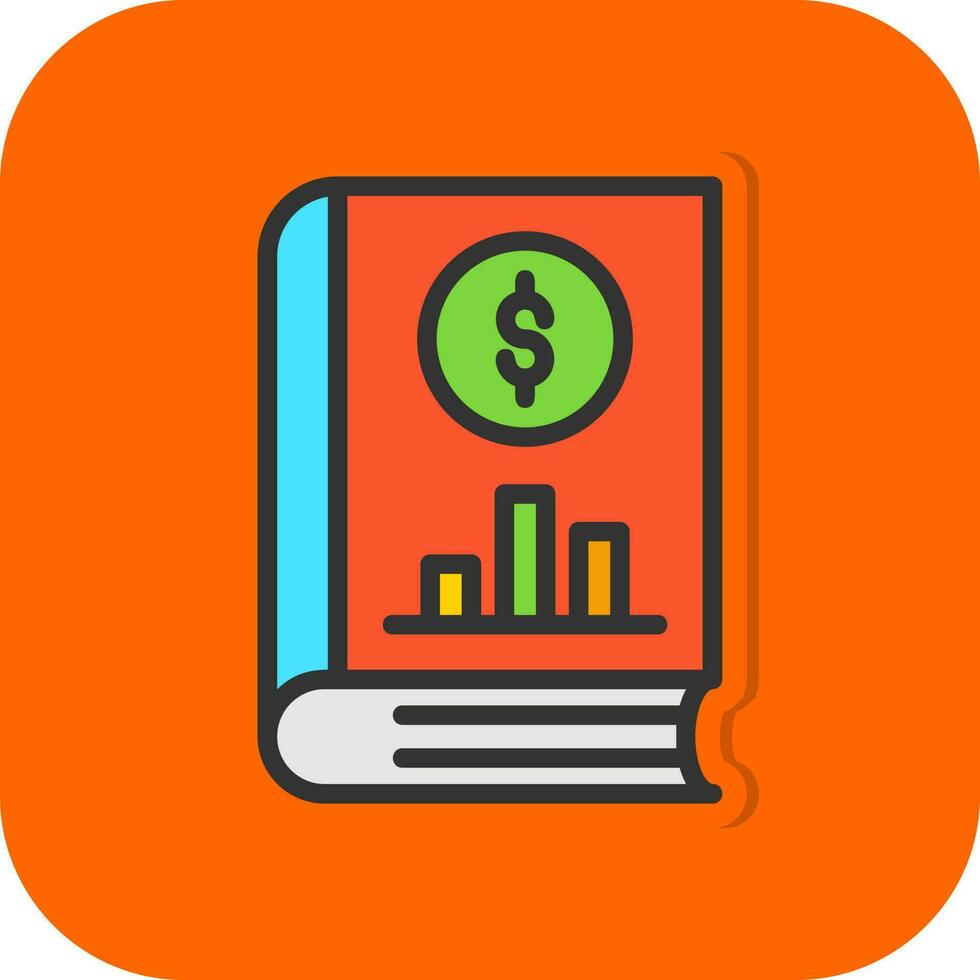 Accounting Book Vector Icon Design
