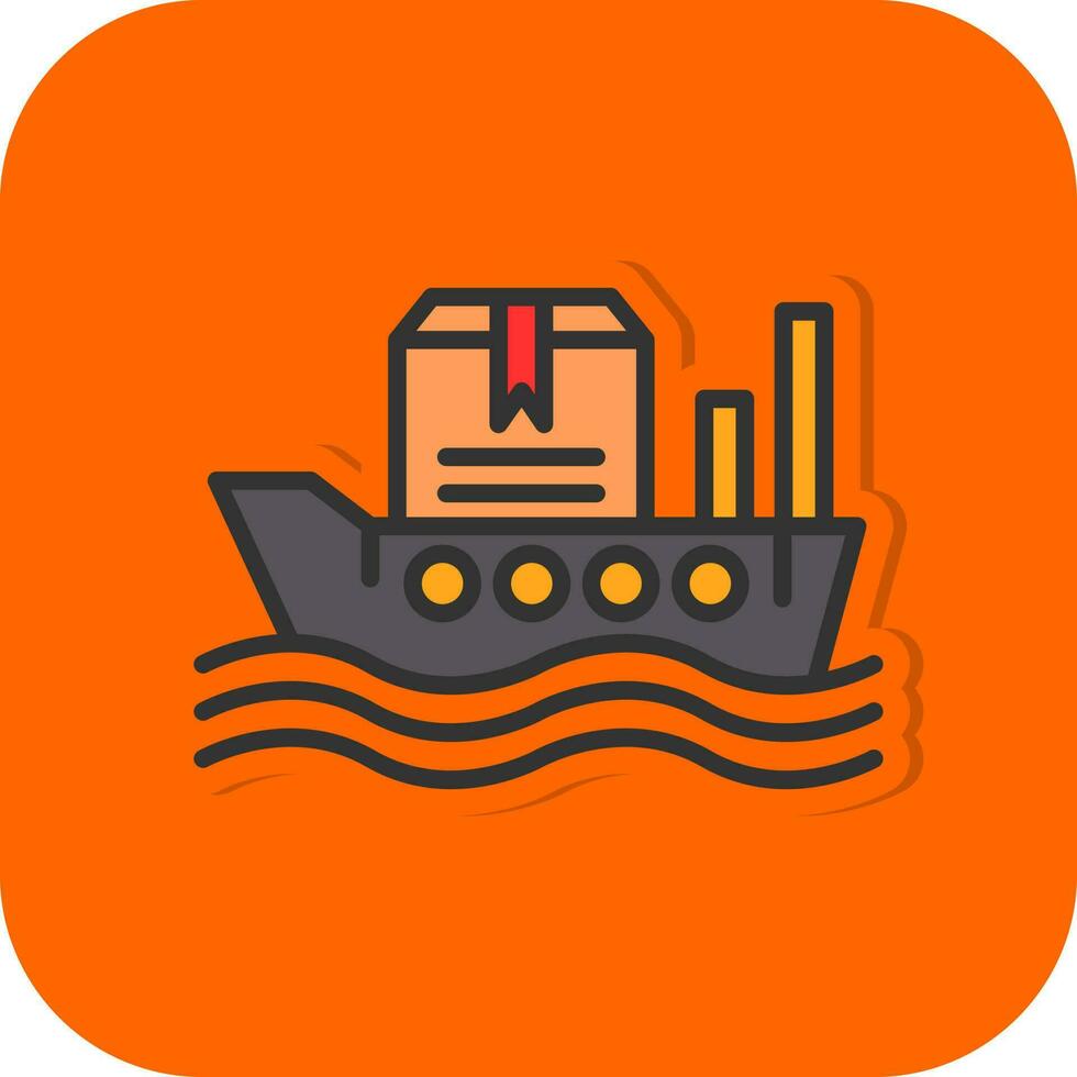 Worldwide Shipping Boat Vector Icon Design