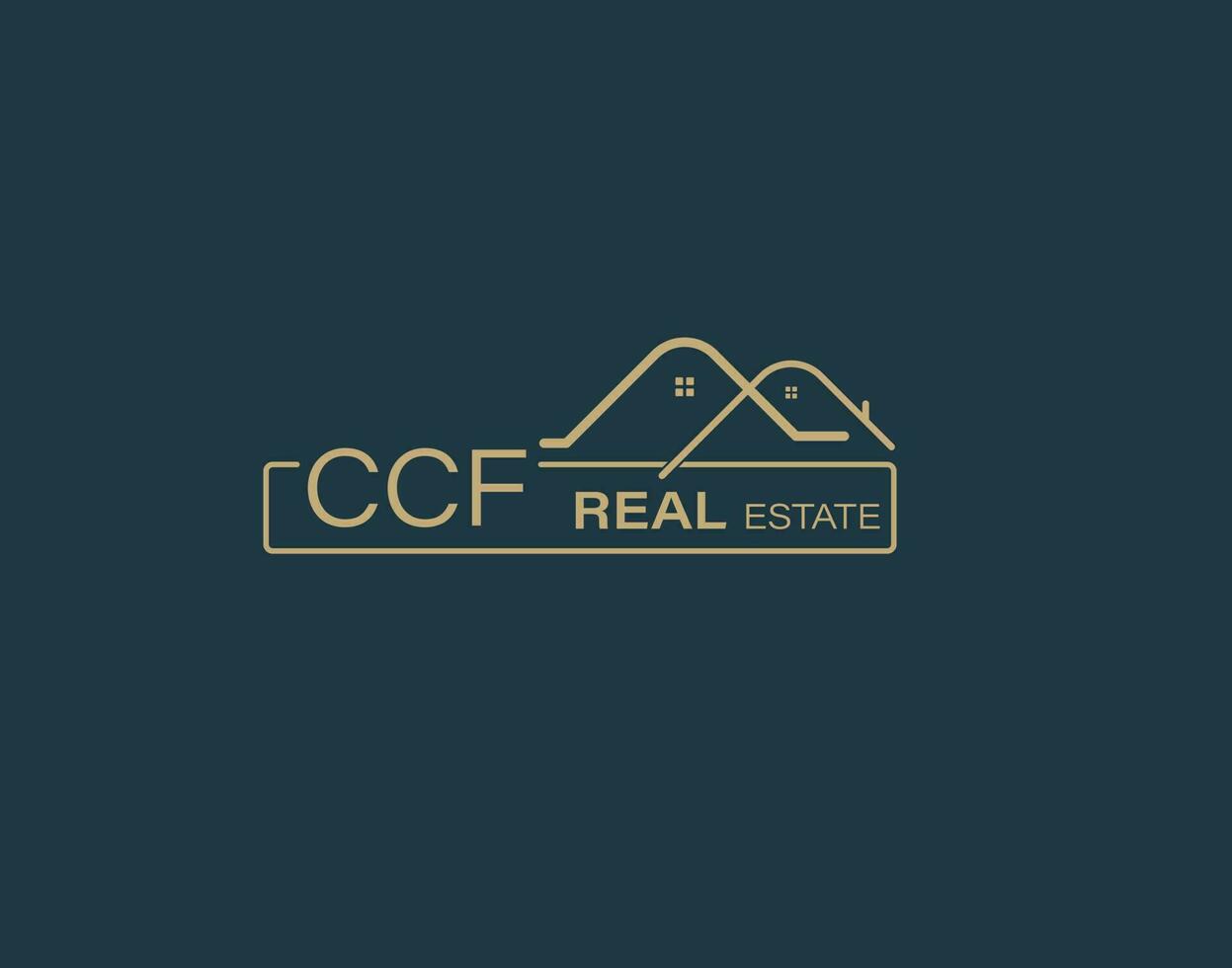 CCF Real Estate and Consultants Logo Design Vectors images. Luxury Real Estate Logo Design