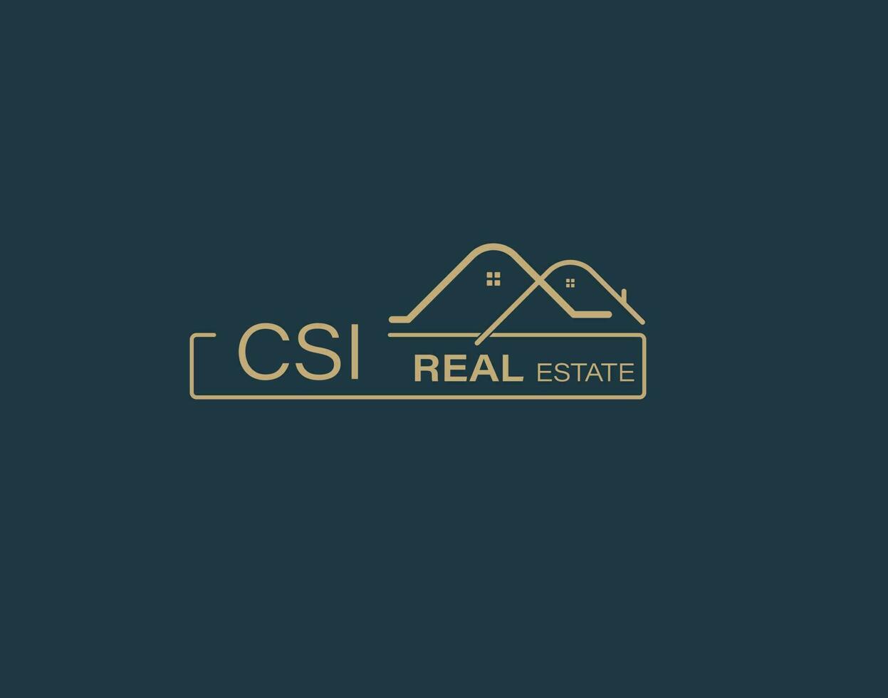 CSI Real Estate and Consultants Logo Design Vectors images. Luxury Real Estate Logo Design