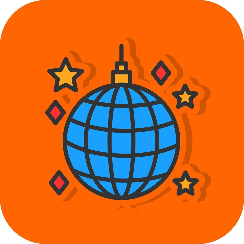 Disco Ball Vector Icon Design