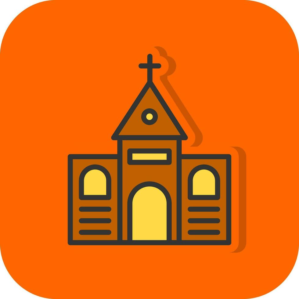 diseño de icono de vector de iglesia