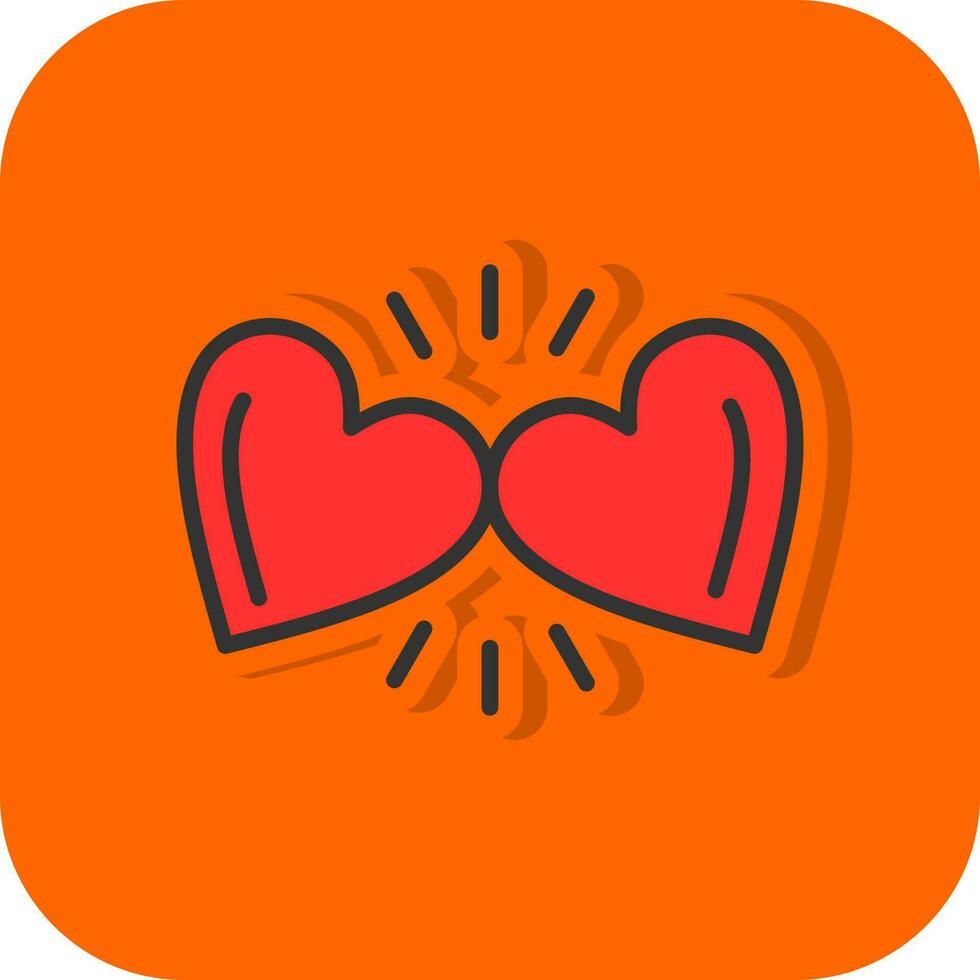 Hearts Vector Icon Design