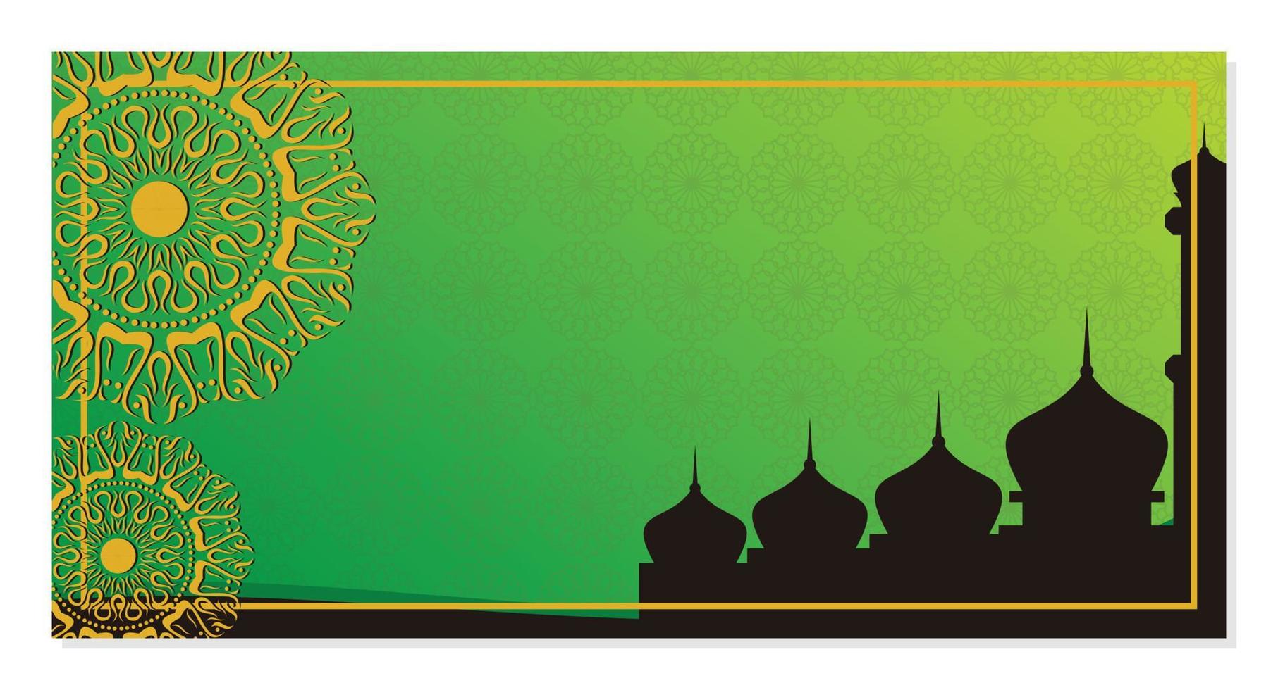 Islamic background, with beautiful mandala ornament. vector template for banners, greeting cards for Islamic holidays.