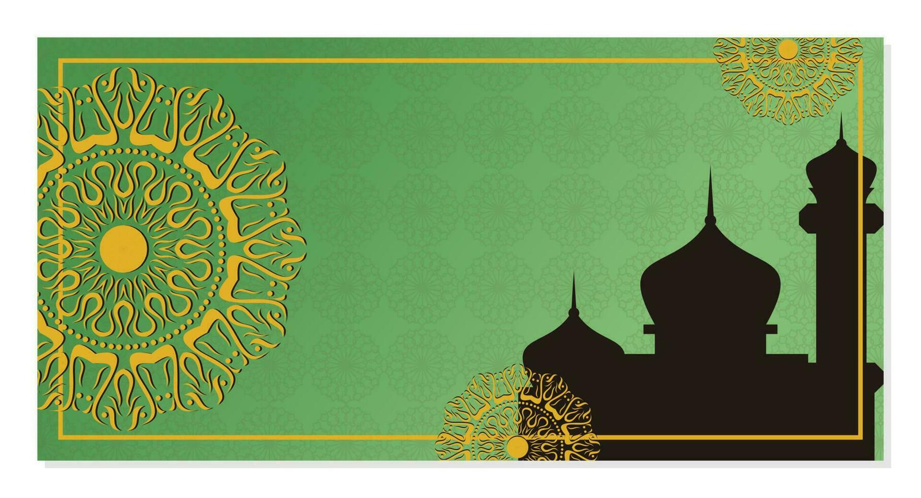 Islamic background, with beautiful mandala ornament. vector template for banners, greeting cards for Islamic holidays.