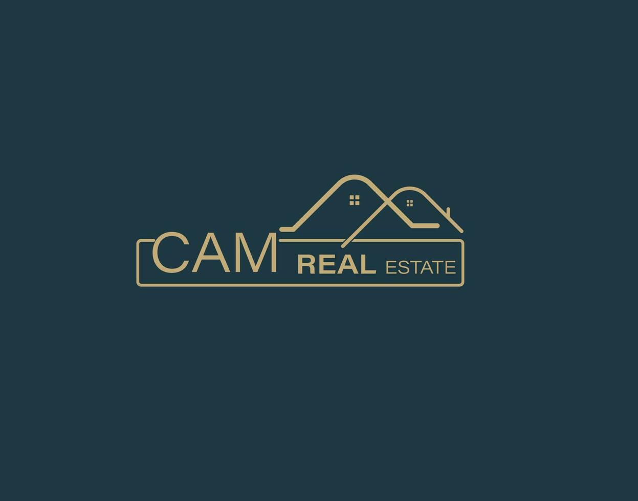 CAM Real Estate and Consultants Logo Design Vectors images. Luxury Real