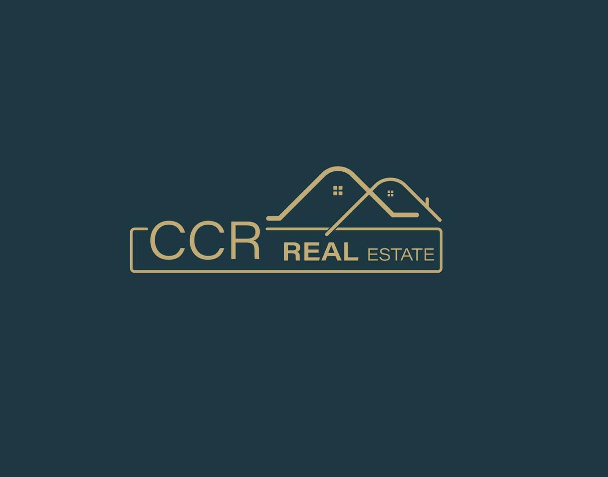 CCR Real Estate and Consultants Logo Design Vectors images. Luxury Real