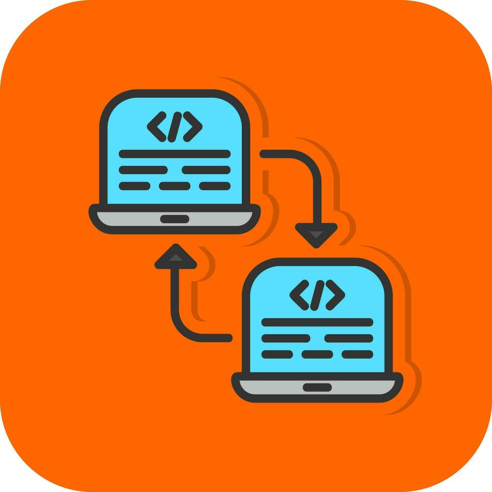 Code Refactoring Vector Icon Design