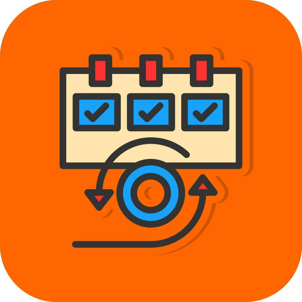 Daily Scrum Vector Icon Design