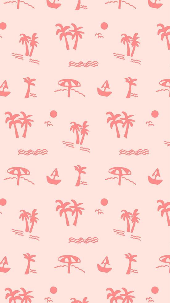 Hand drawn minimal abstract shapes pattern. Collage contemporary print. Fashionable template for design. vector