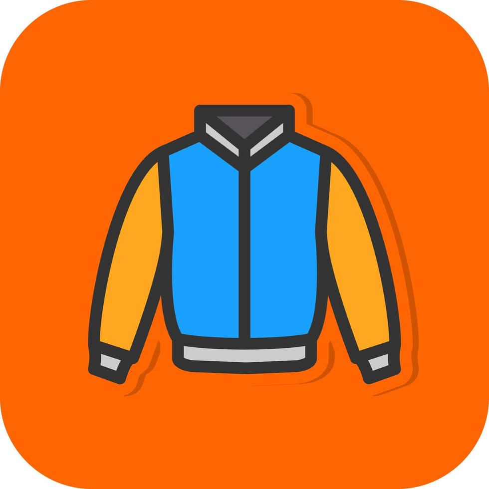 diseño de icono de vector de chaqueta varsity