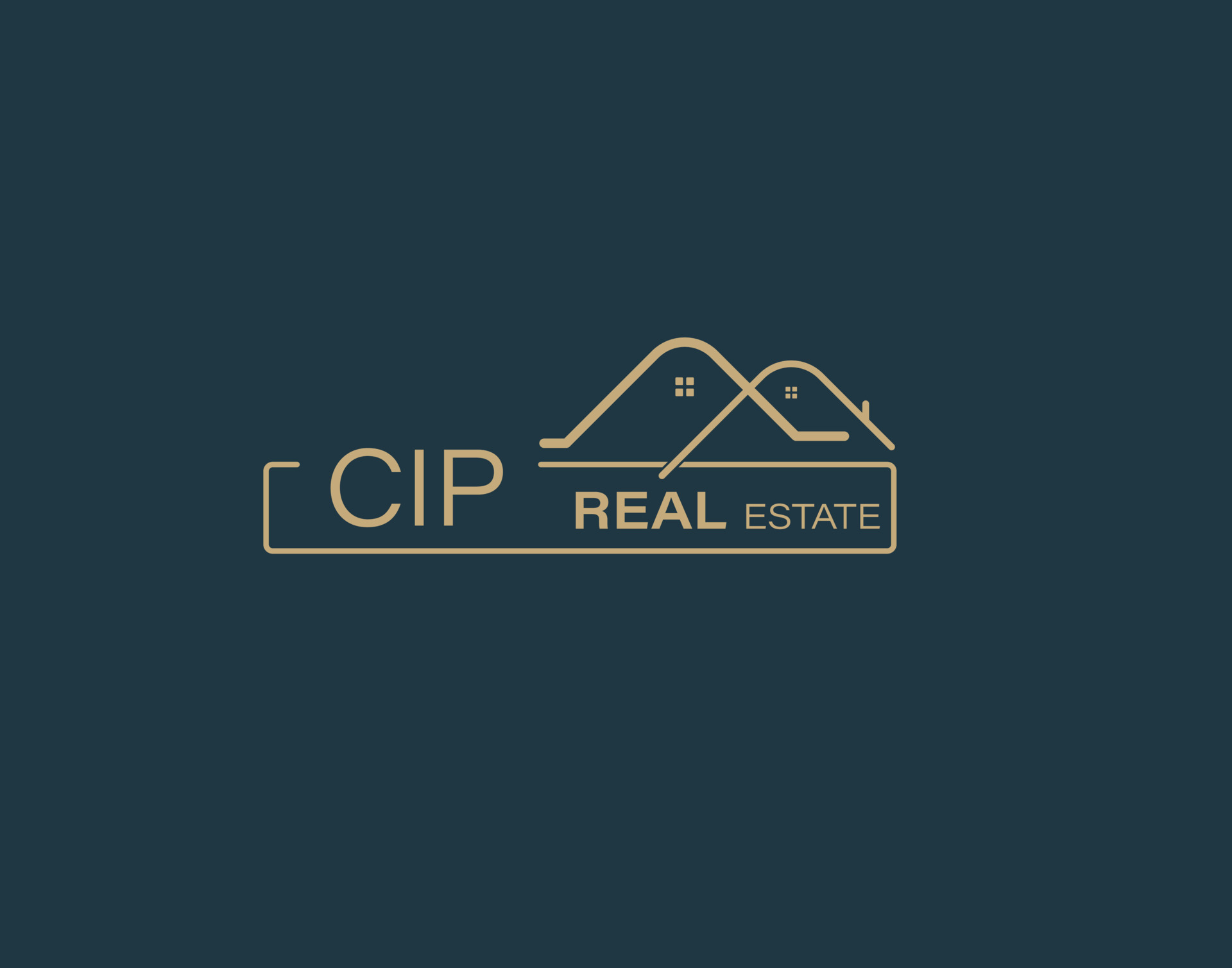 CIP Real Estate and Consultants Logo Design Vectors images. Luxury Real