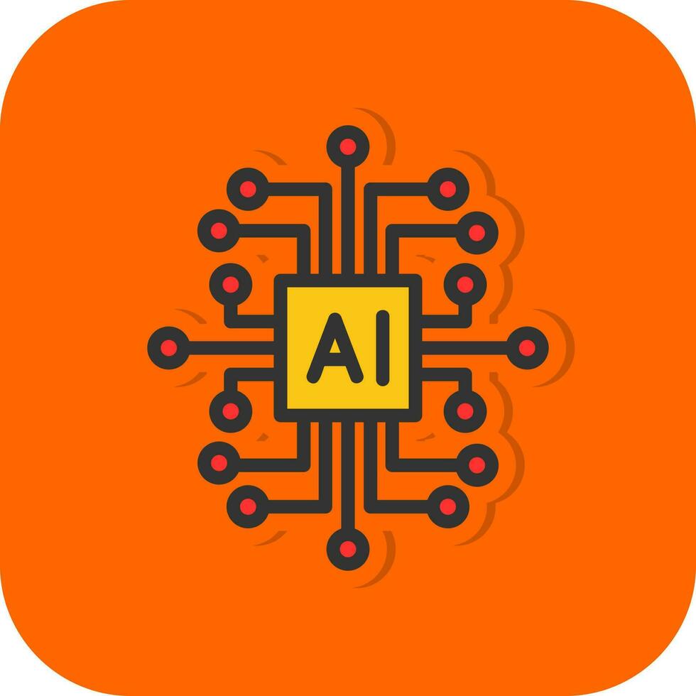 Artificial Intelligence Vector Icon Design