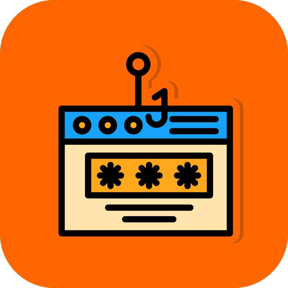 Password Phishing Vector Icon Design