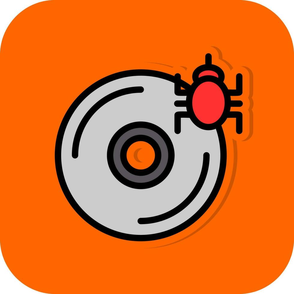 CD Virus Vector Icon Design