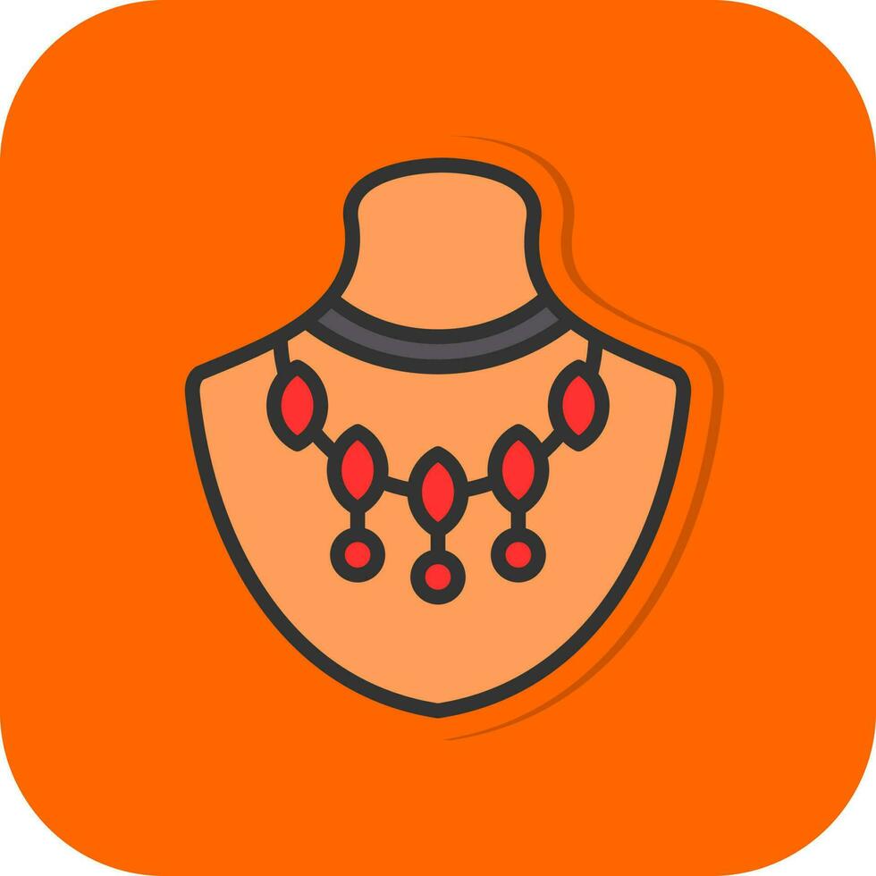Necklace Vector Icon Design