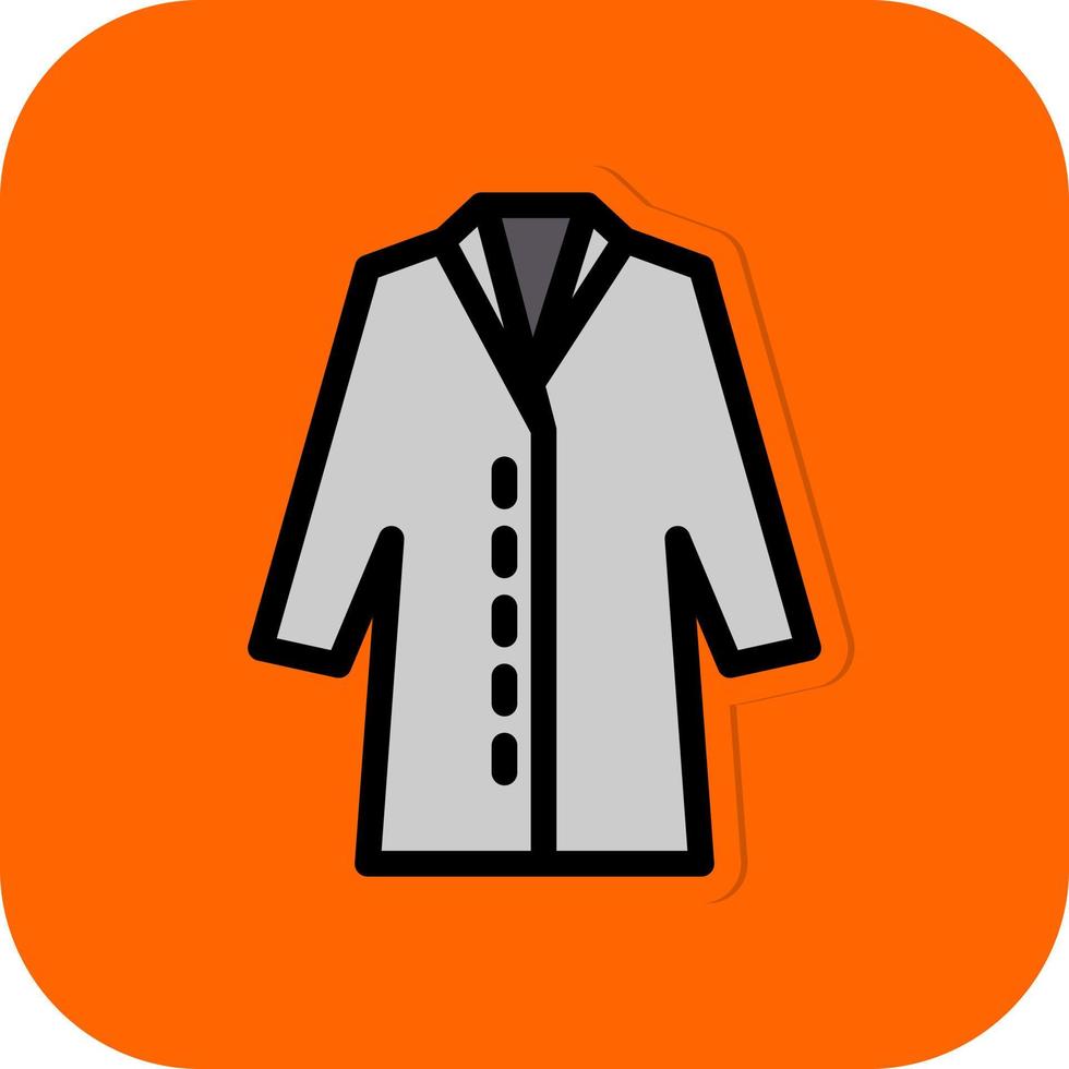 Lab Coat Vector Icon Design