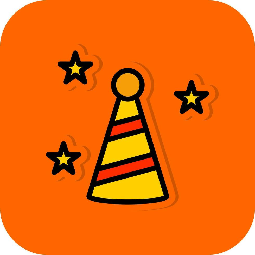 diseño de icono de vector de sombrero de fiesta