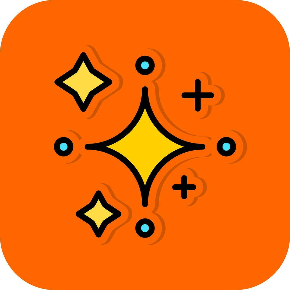 Sparkles Vector Icon Design