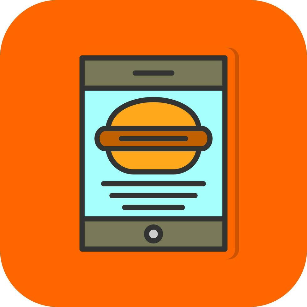 Food Application Vector Icon Design