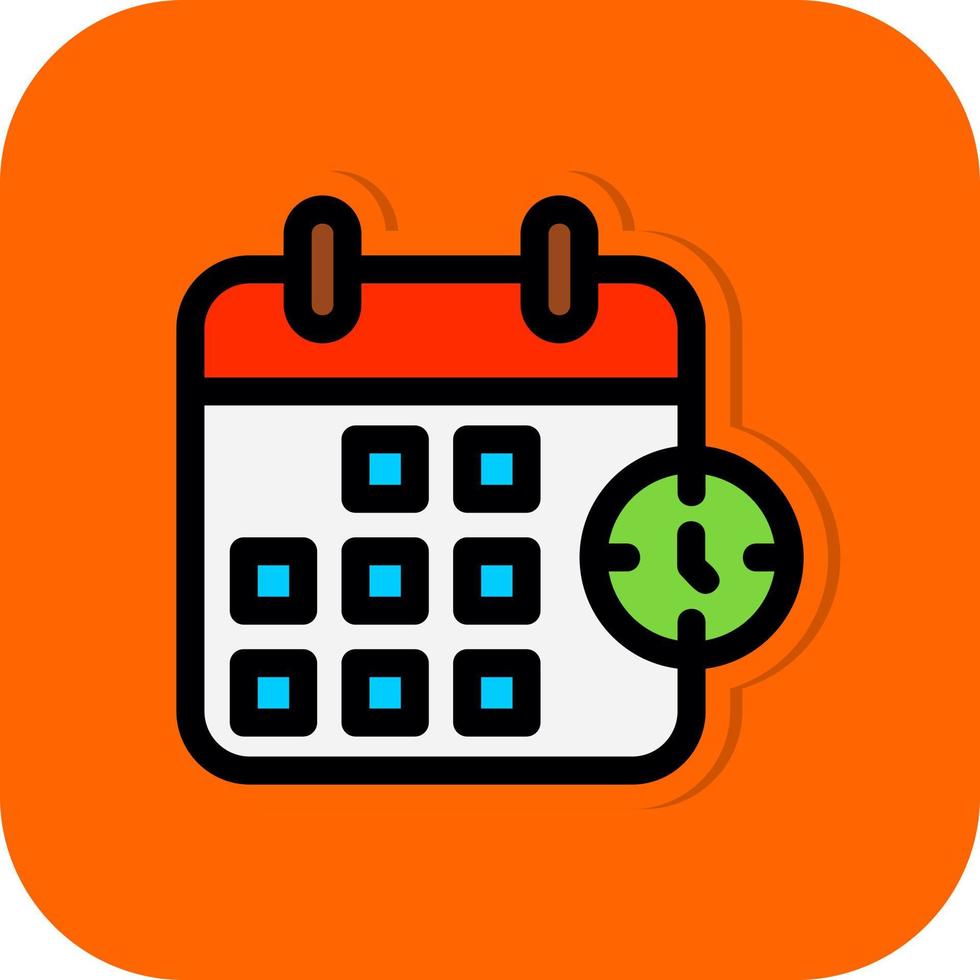 Time Plan Vector Icon Design