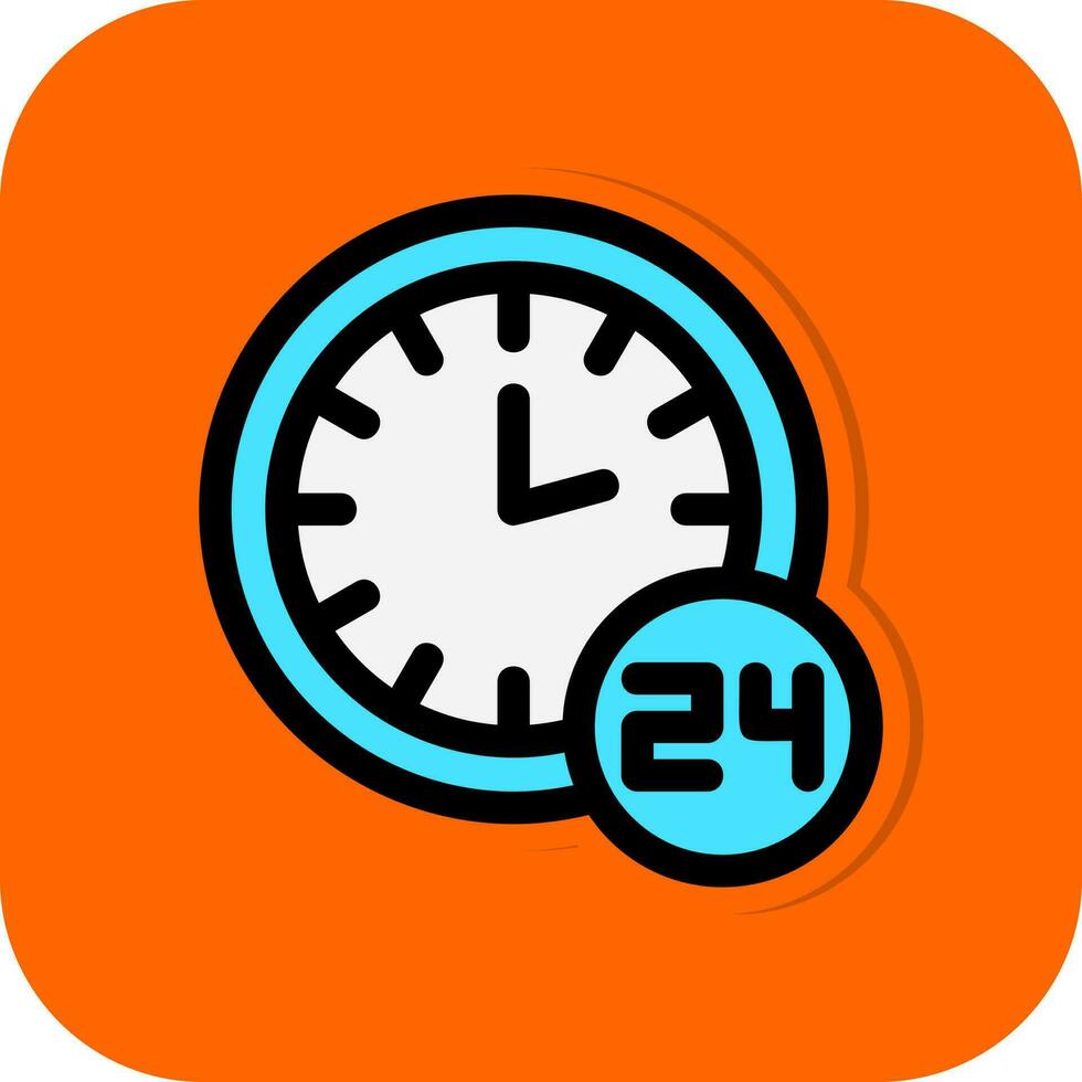 Non Stop Working Vector Icon Design