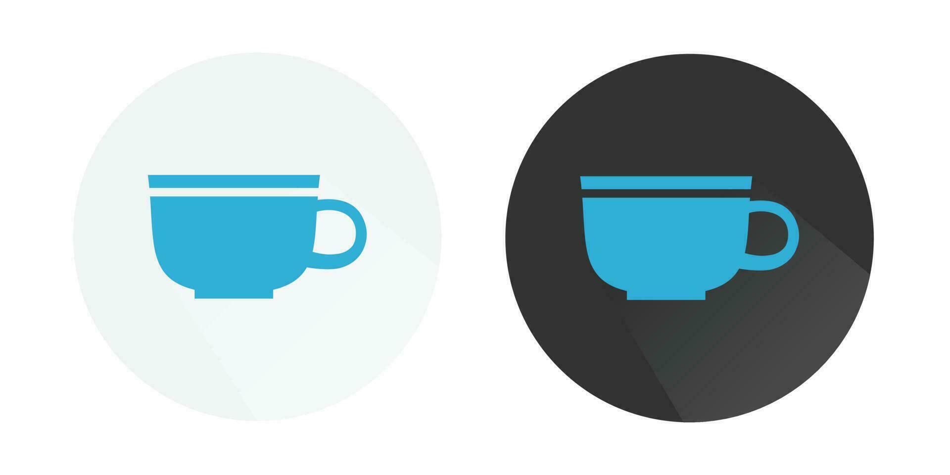 café taza icono, café vaso, té taza icono, café logo vistoso vector íconos