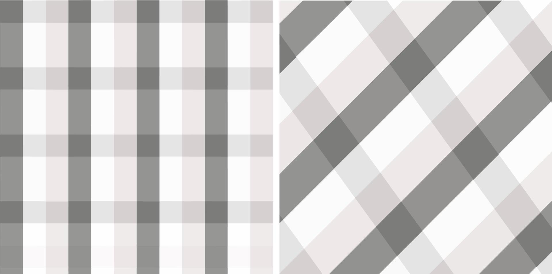 sin costura modelo de blanco y gris rayas o tartán diseño para alfombra, fondo de pantalla, ropa, envase, tela, cubrir vector