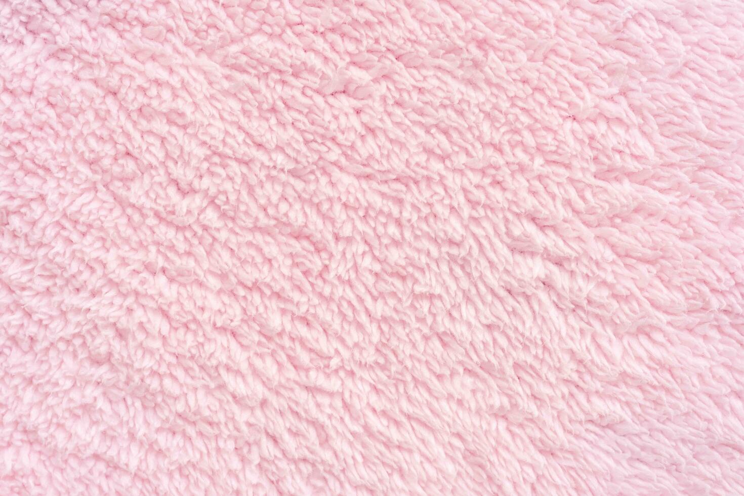 close up pink towel texture and background photo