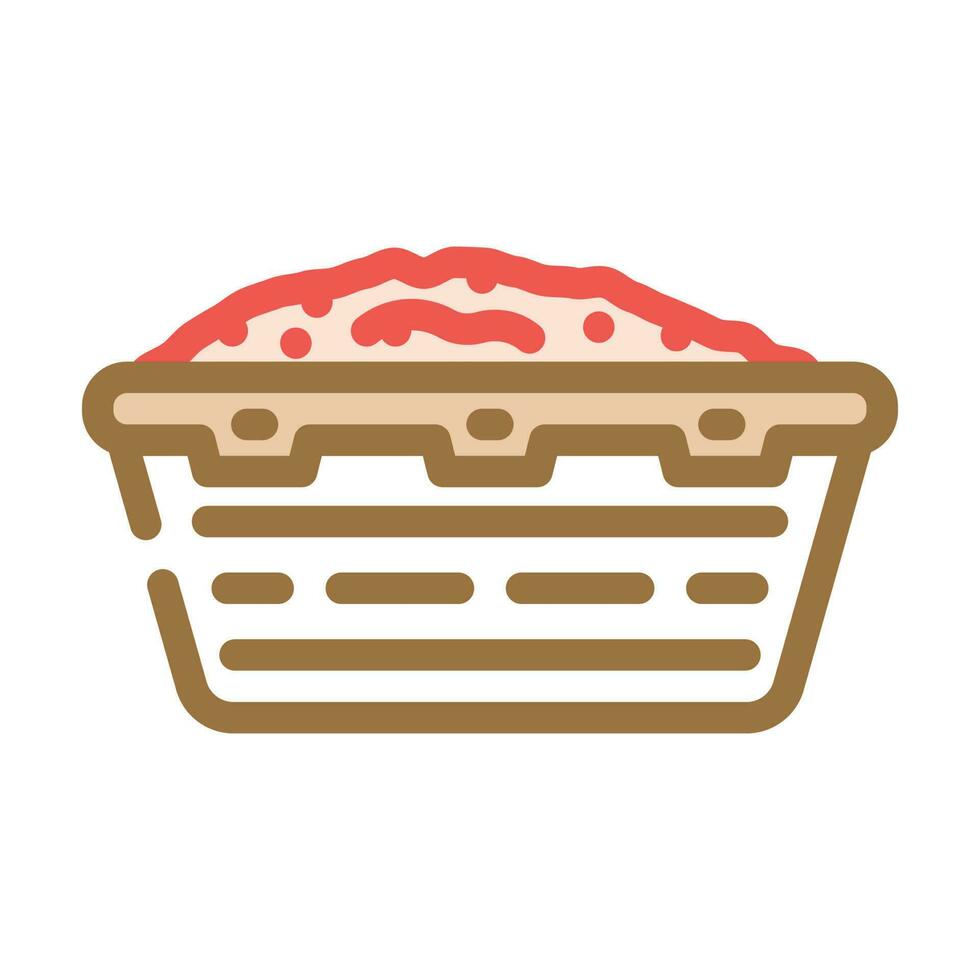 meat lug color icon vector illustration