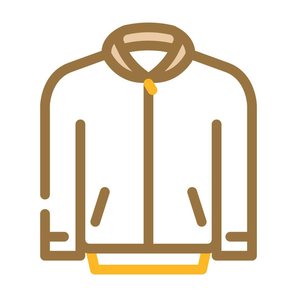 bomber outerwear male color icon vector illustration