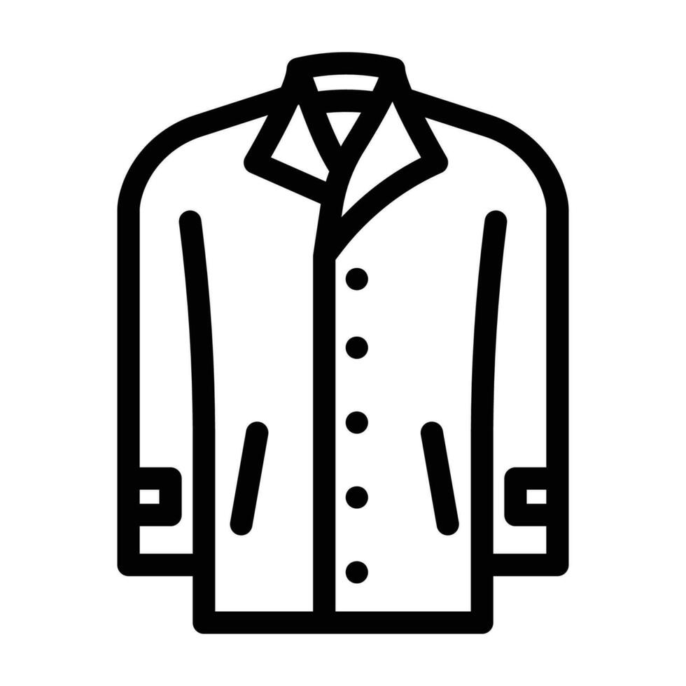 car outerwear male line icon vector illustration